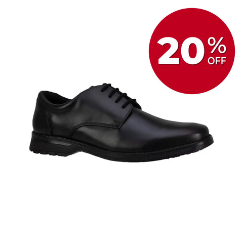 Clerk Tyson Black Leather Lace Up Shoe