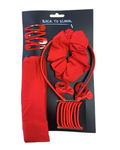 LARGE SCHOOL HAIR ACCESSORIES SET