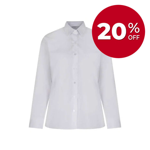 TRUTEX LONG SLEEVE NON-IRON BLOUSE (TWIN PACK)