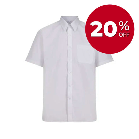 TRUTEX SHORT SLEEVE NON-IRON SHIRT (TWIN PACK)