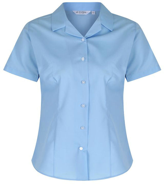 short sleeve fitted blouse