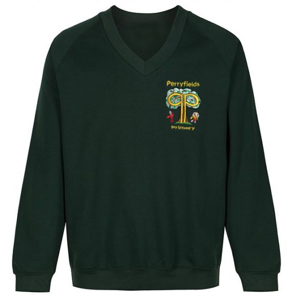 PERRYFIELDS PRIMARY V NECK SWEATSHIRT Clive Mark perryfields-primary-v-neck-sweatshirt-clive-mark