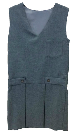 GREY PINAFORE (MADE TO ORDER)
