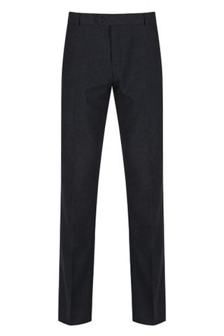 TRUTEX SENIOR BOYS SLIM LEG TROUSERS (CHARCOAL)